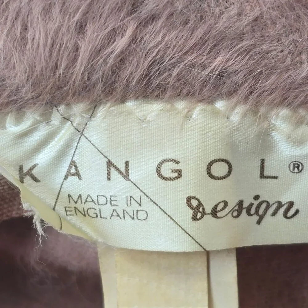 Kangol Vintage Beige Angora Rabbit Blend Grouser Bucket Hat, Women's XL - Picture 5 of 10